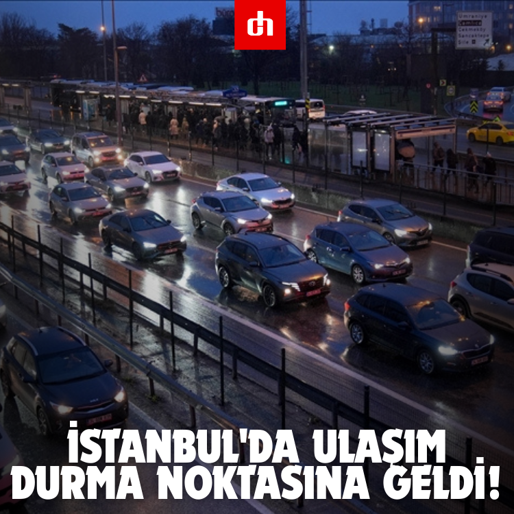 İstanbul'da ulaşım durma noktasına geldi!