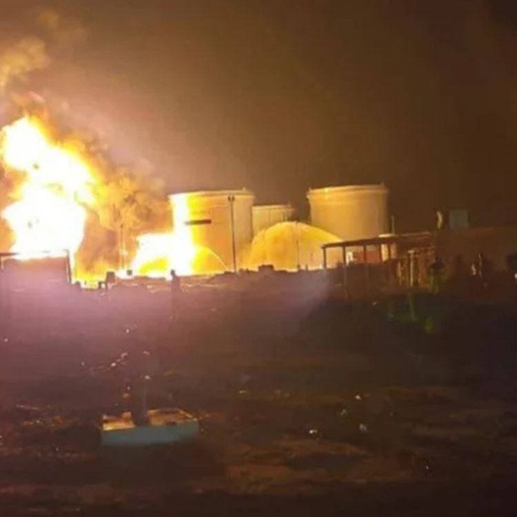 Irak’ta petrol rafinerisinde yangın!