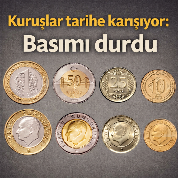 Kuruşlar tarihe karışıyor: Basımı durdu