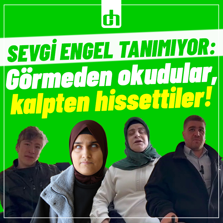 Sevgi engel tanımıyor: Görmeden okudular, kalpten hissettiler!