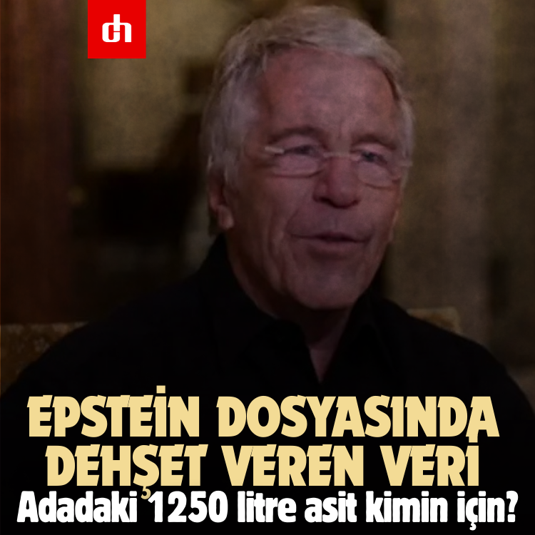Epstein dosyasında dehşet veren veri: Adadaki 1250 litre asit kimin için?