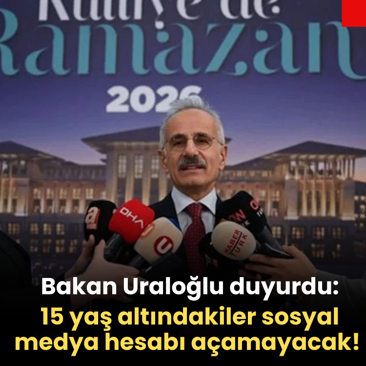 Bakan Uraloğlu duyurdu: 15 yaş altındakiler sosyal medya hesabı açamayacak!