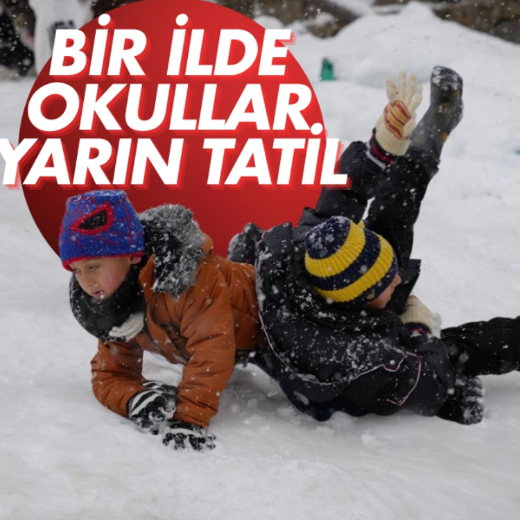 Bir ilde eğitime "kar" molası