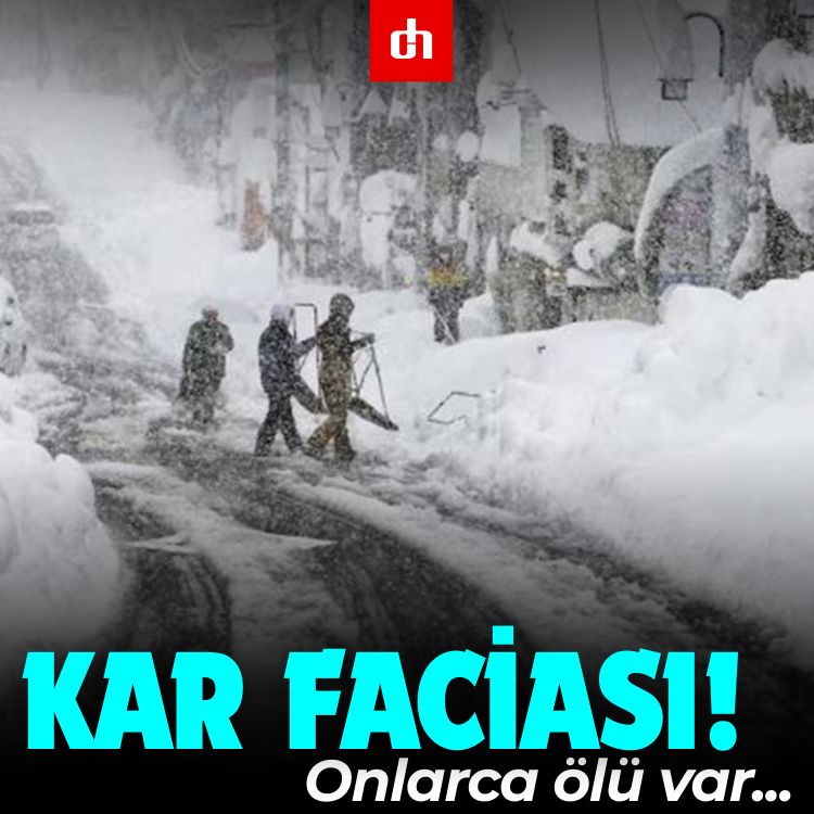 Japonya'da kar faciası: Onlarca ölü var...