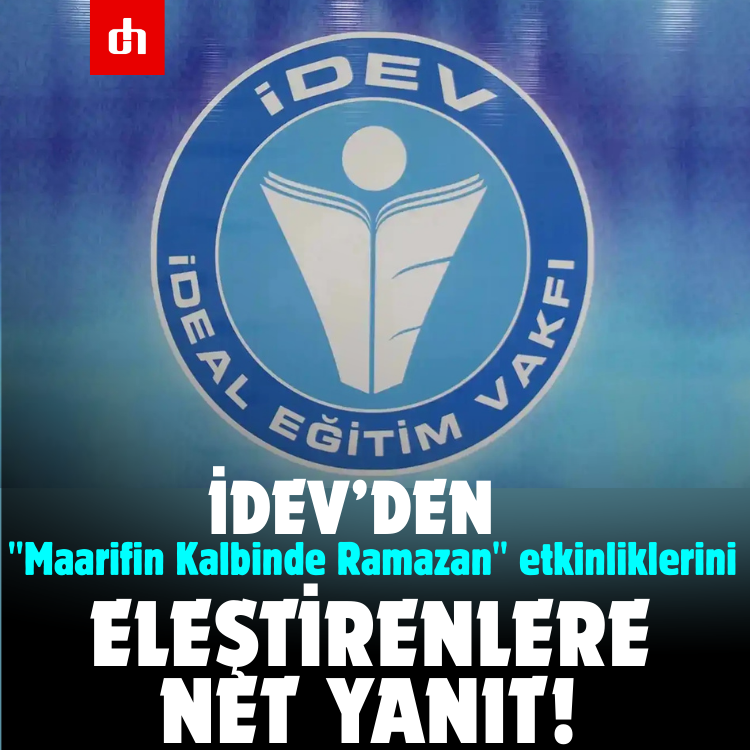 İDEV’den "Maarifin Kalbinde Ramazan" etkinliklerini eleştirenlere rest!