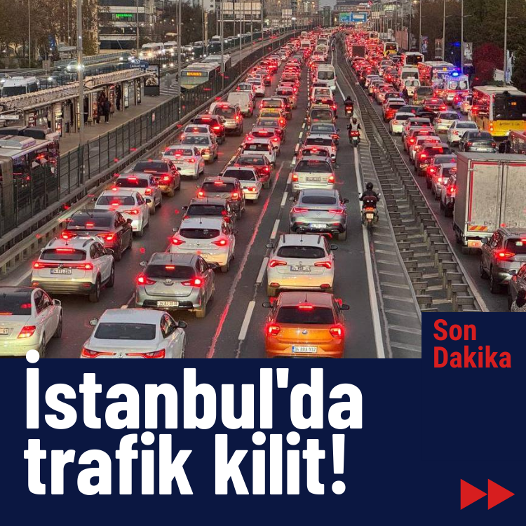 İstanbul'un çilesi: Trafik yoğunluğu yüzde 85'e çıktı