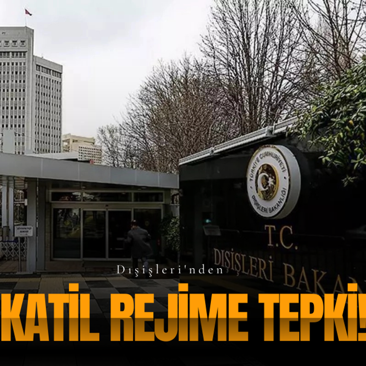 Dışişleri'nden katil rejime tepki!