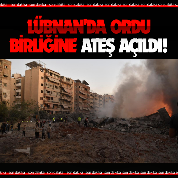 Lübnan'da ordu birliğine ateş açıldı!