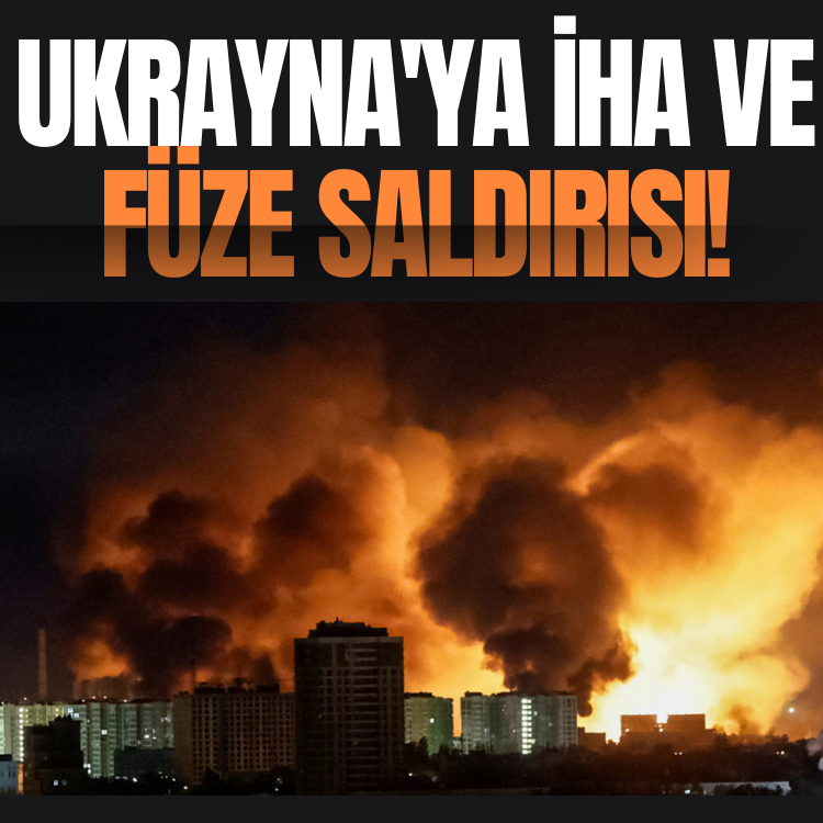 Ukrayna'ya İHA ve füze saldırısı!