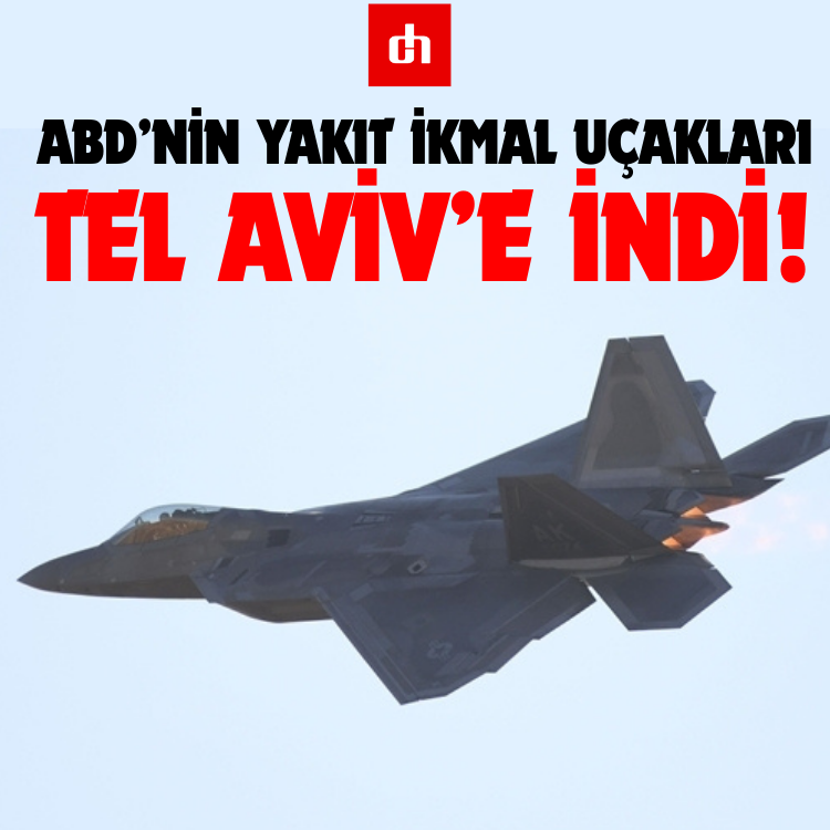 ABD’nin Yakıt İkmal Uçakları Tel Aviv’e indi!