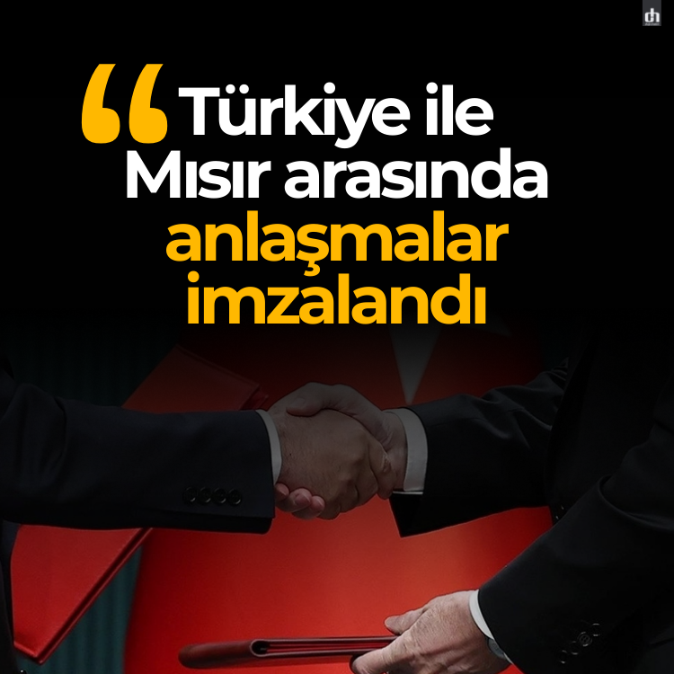 Türkiye ile Mısır arasında anlaşmalar imzalandı