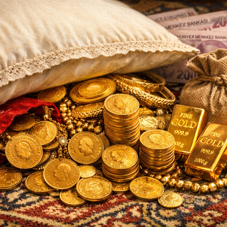 Yastık altındaki altın miktarı illere göre paylaşıldı! Ülkenin şampiyonu o şehir!