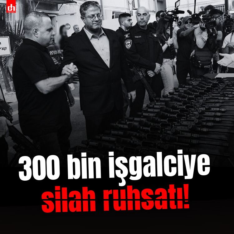 300 bin işgalciye silah ruhsatı!