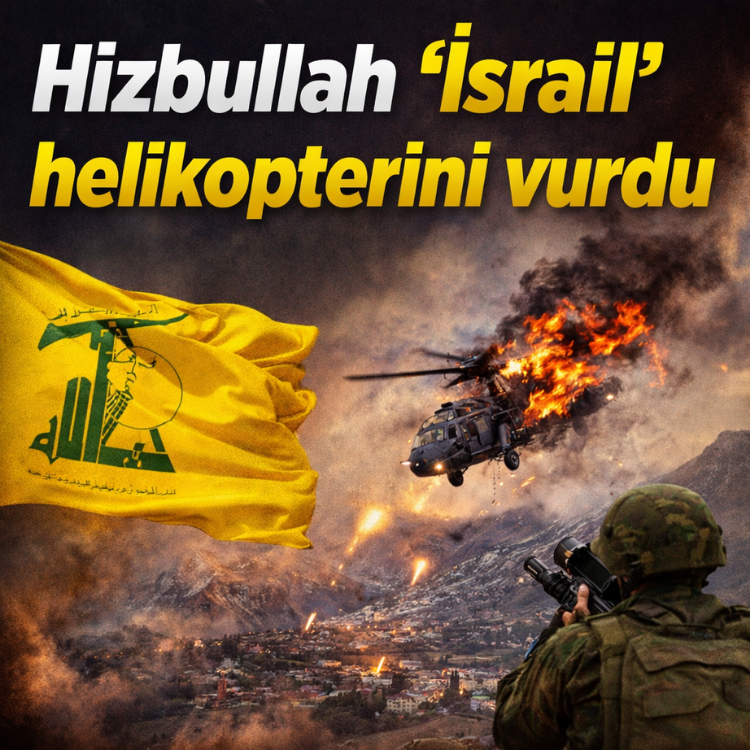 Hizbullah ''israil' helikopterini vurdu
