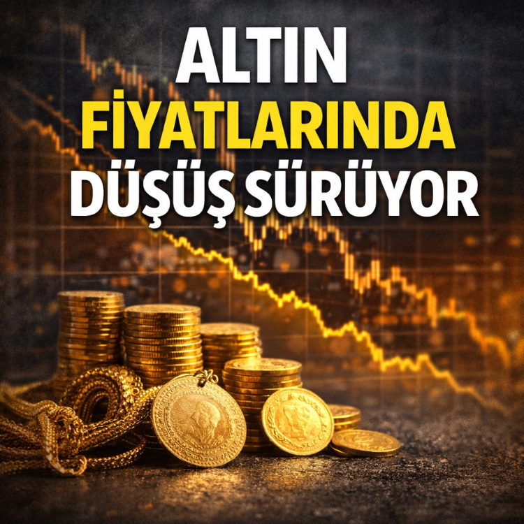 Altın fiyatlarında düşüş sürüyor