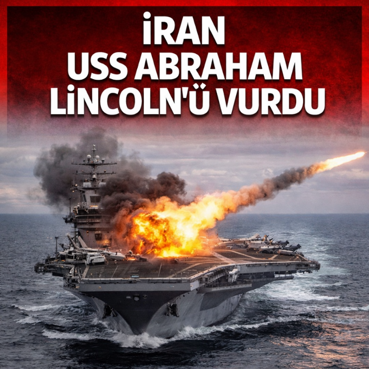 İran USS Abraham Lincoln'ü vurdu