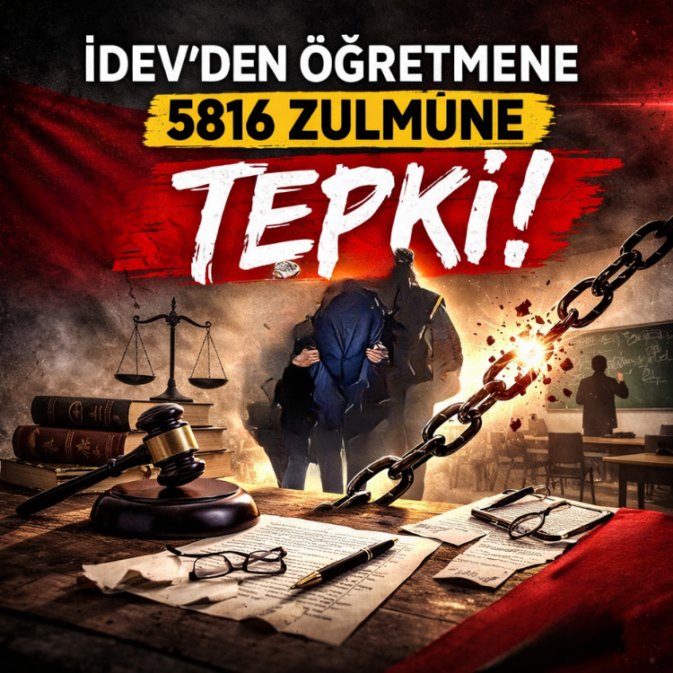 İDEV'den öğretmene 5816 zulmüne tepki