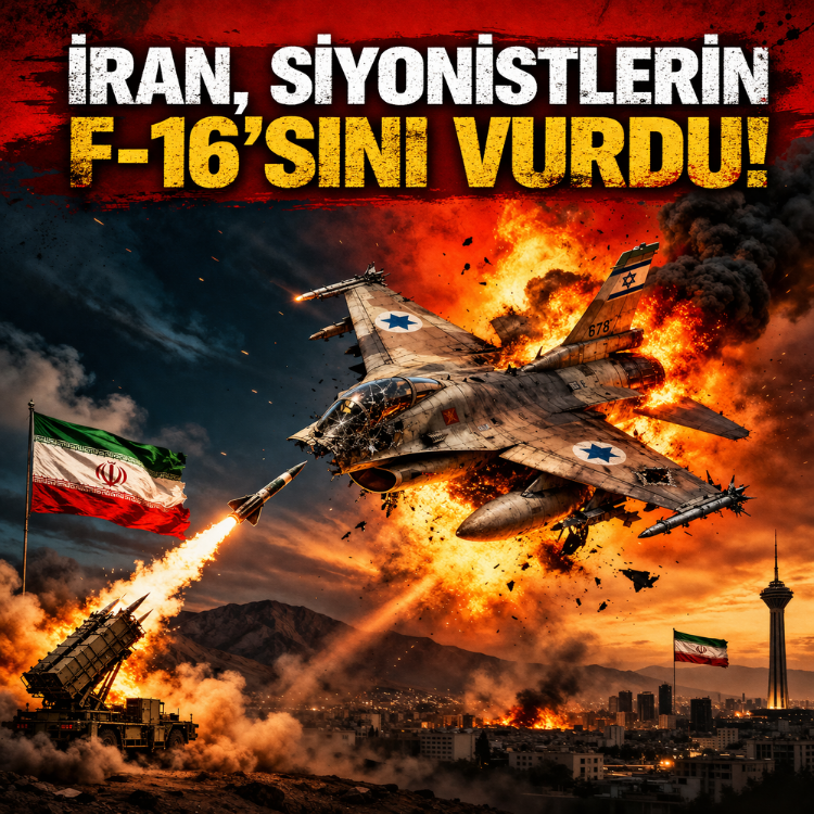 İran, siyonistlerin F-16'sını  vurdu