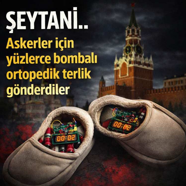 Şeytani.. Askerler için yüzlerce  bombalı ortopedik terlik gönderdiler