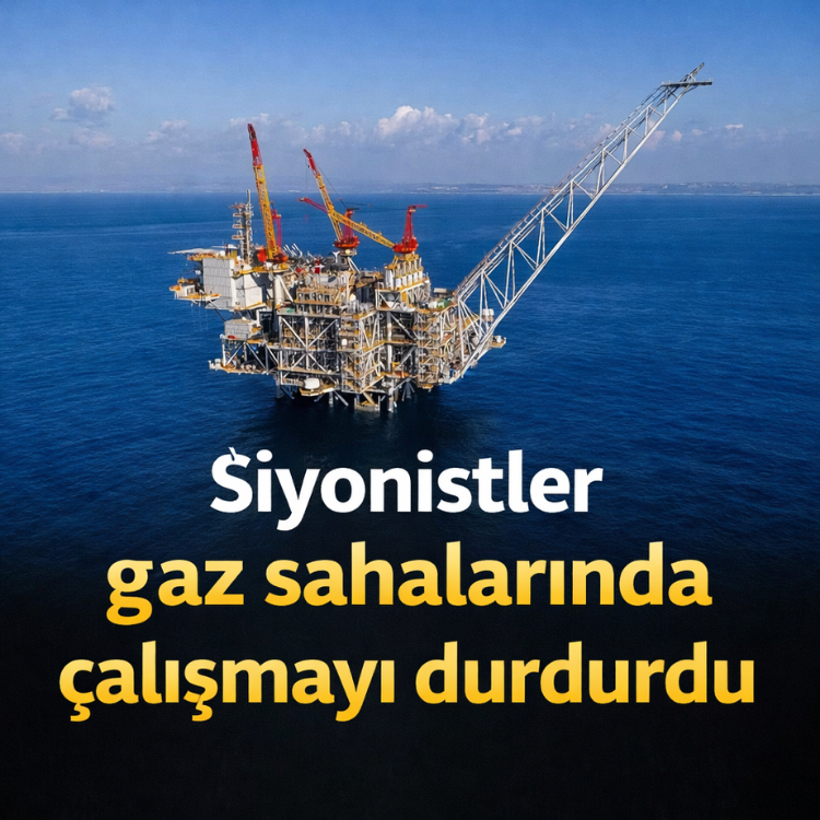 Siyonistler gaz sahalarında çalışmayı durdurdu