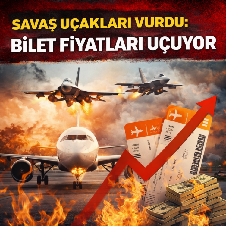 Savaş uçakları vurdu: Bilet fiyatları uçuyor