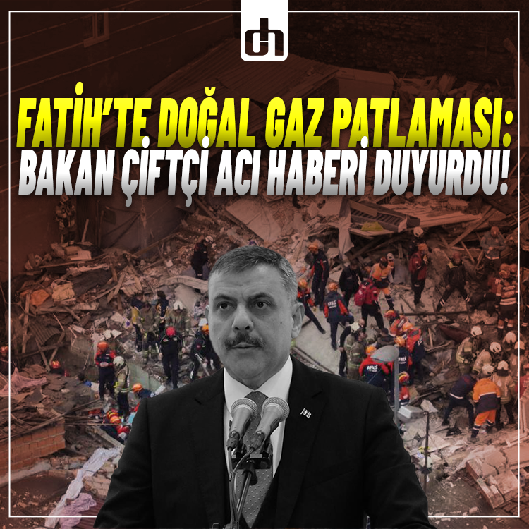 Fatih'te arama kurtarma çalışmaları! Bakan Çiftçi açıkladı