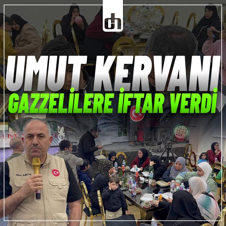 Umut Kervanı Gazzelilere iftar verdi