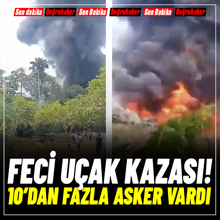 Son Dakika: 110’dan Fazla Asker Taşıyan Uçak Düştü