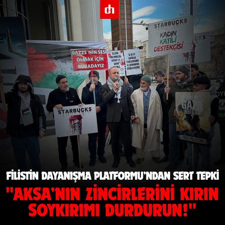 Filistin Dayanışma Platformu’ndan Sert Tepki: "Aksa’nın Zincirlerini Kırın, Soykırımı Durdurun!"
