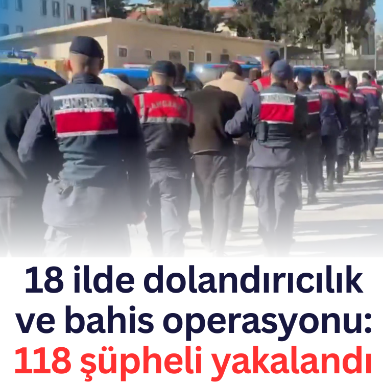 18 ilde dolandırıcılık ve bahis operasyonu: 118 şüpheli yakalandı