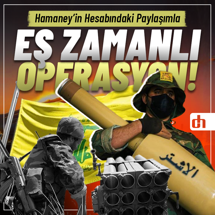 Hamaney'in hesabından yaptığı paylaşımla eş zamanlı operasyon!