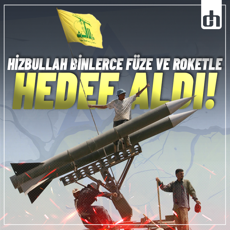 Siyonistler itiraf etti: Hizbullah binlerce füzeyle hedef aldı!