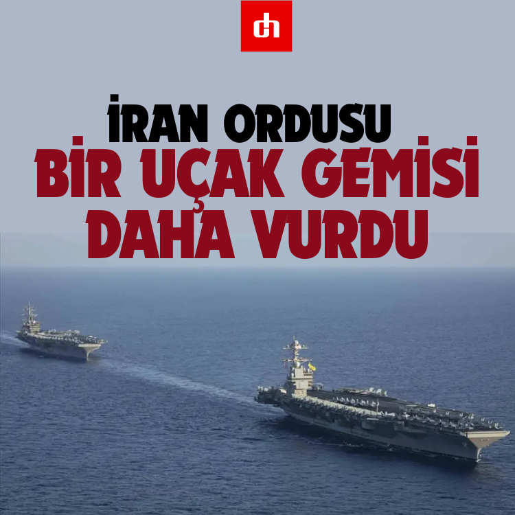 İran ordusu bir uçak gemisi daha vurdu
