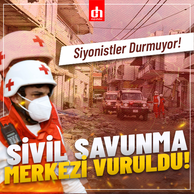 Siyonistler sivil savunma merkezini bombaladı!