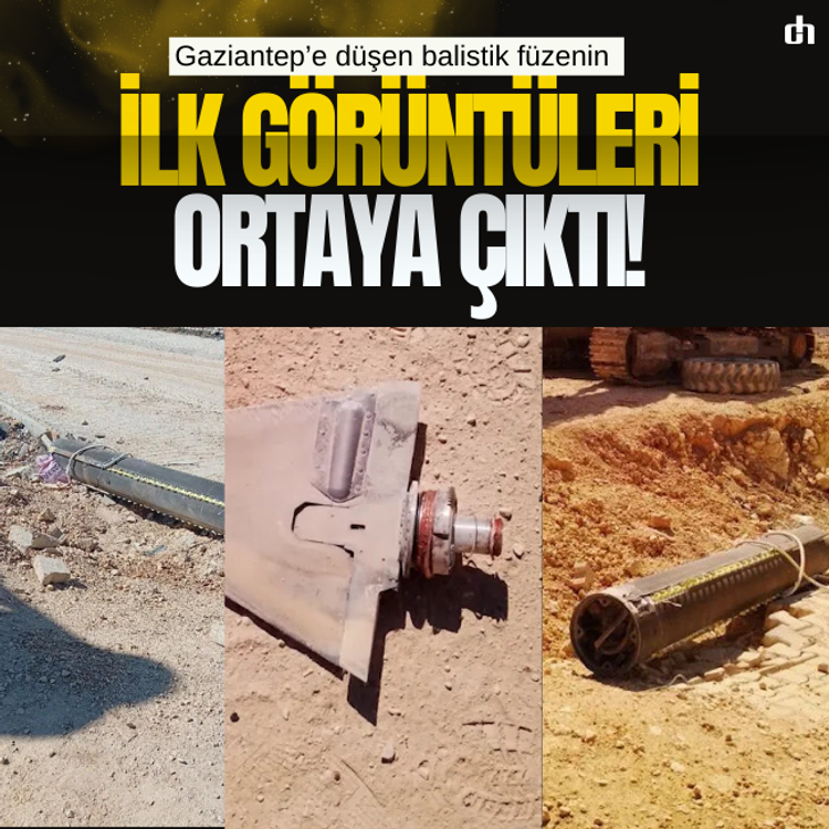 Gaziantep’e düşen balistik füzenin ilk görüntüleri ortaya çıktı!