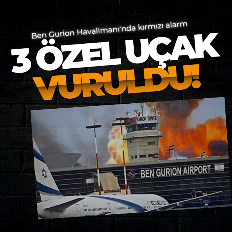 Ben Gurion Havalimanı'nda kırmızı alarm: 3 Özel uçak vuruldu!