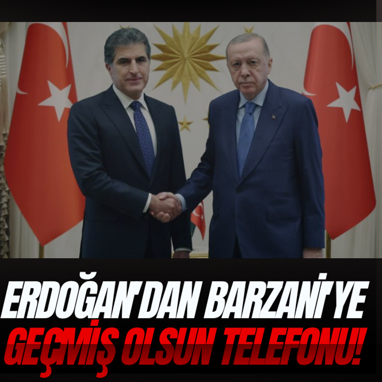 Erdoğan'dan Barzani'ye geçmiş olsun telefonu!