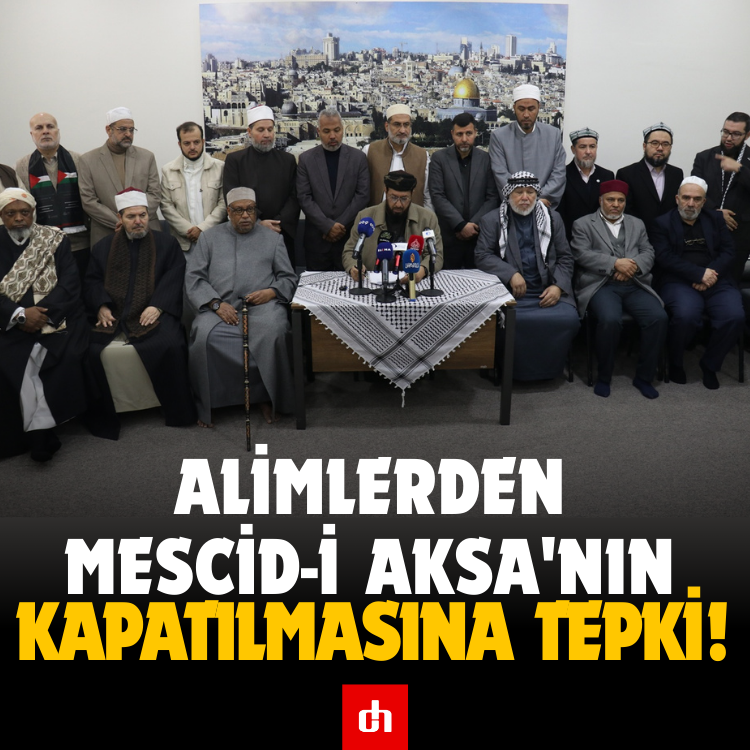 Alimlerden Mescid-i Aksa'nın kapatılmasına tepki!
