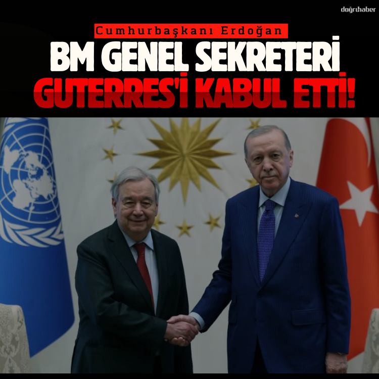 Cumhurbaşkanı Erdoğan BM Genel Sekreteri Guterres'i kabul etti