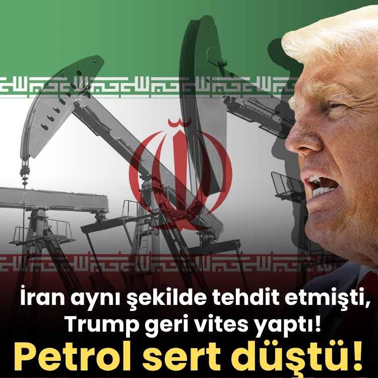 İran aynı şekilde tehdit etmişti, Trump geri vites yaptı! Petrol fiyatı sert düştü!
