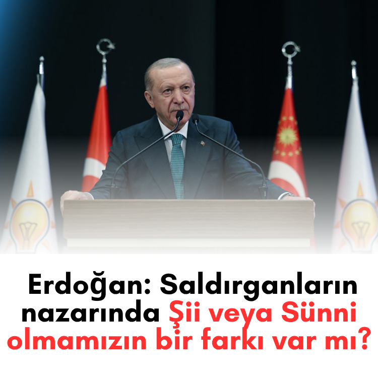 Cumhurbaşkanı Erdoğan: Saldırganların nazarında Şii veya Sünni olmamızın bir farkı var mı?