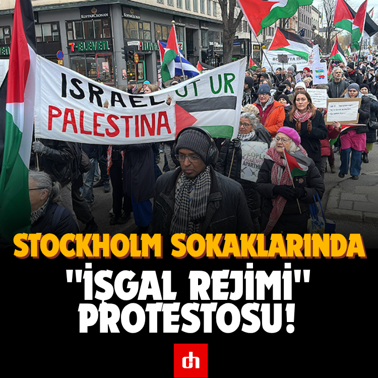 Stockholm Sokaklarında "İşgal Rejimi" Protestosu!