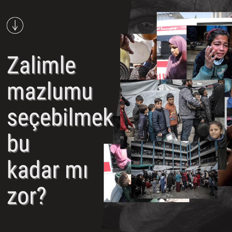 Zalimle mazlumu seçebilmek bu kadar mı zor?