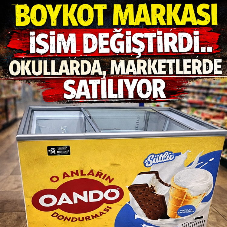 Boykot markası isim değiştirdi.. Okullarda, marketlerde satılıyor