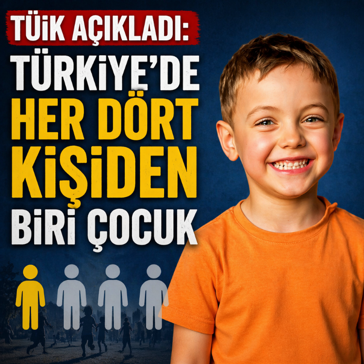TÜİK açıkladı: Türkiye’de her dört kişiden biri çocuk