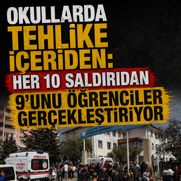 Okullarda tehlike içeriden: Her 10 saldırıdan 9’unu öğrenciler gerçekleştiriyor