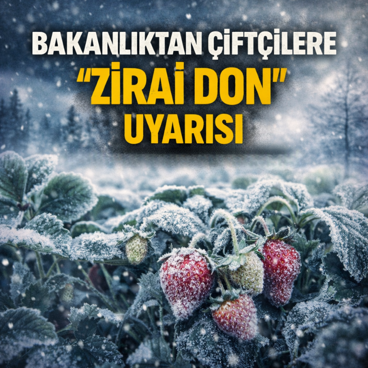 Bakanlıktan çiftçilere “zirai don” uyarısı