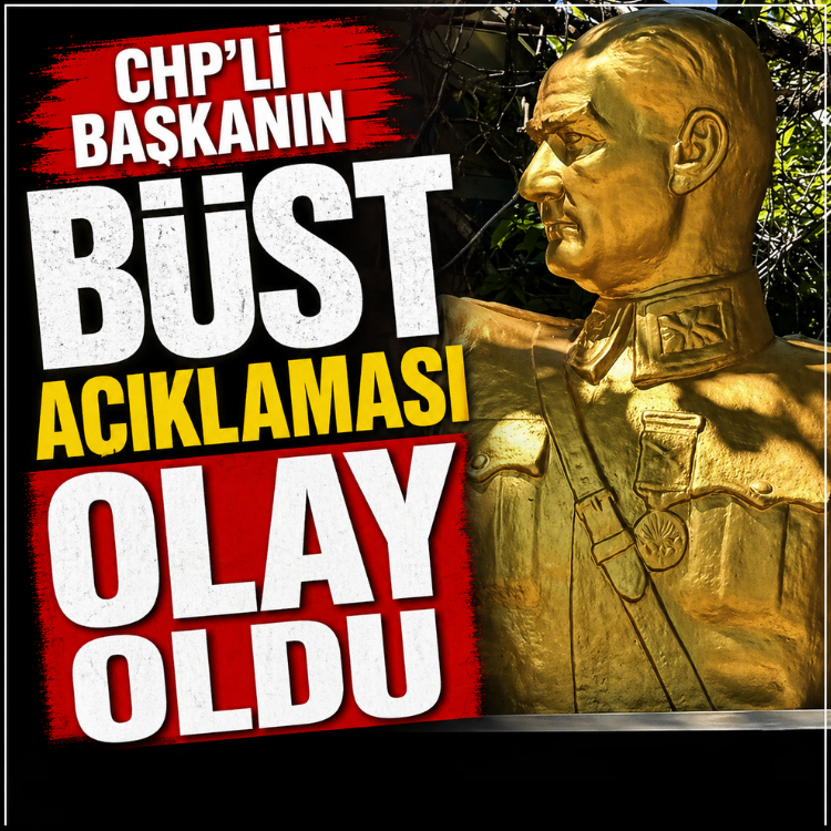 Heykel belediyeciliği Türkiye'den başka yerde yok.. CHP'li Başkanın M. Kemal büstüne yorumu