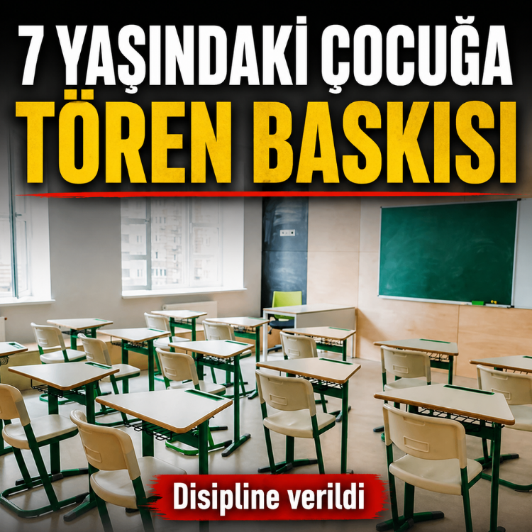 7 yaşındaki çocuğa tören baskısı.. Disipline verildi