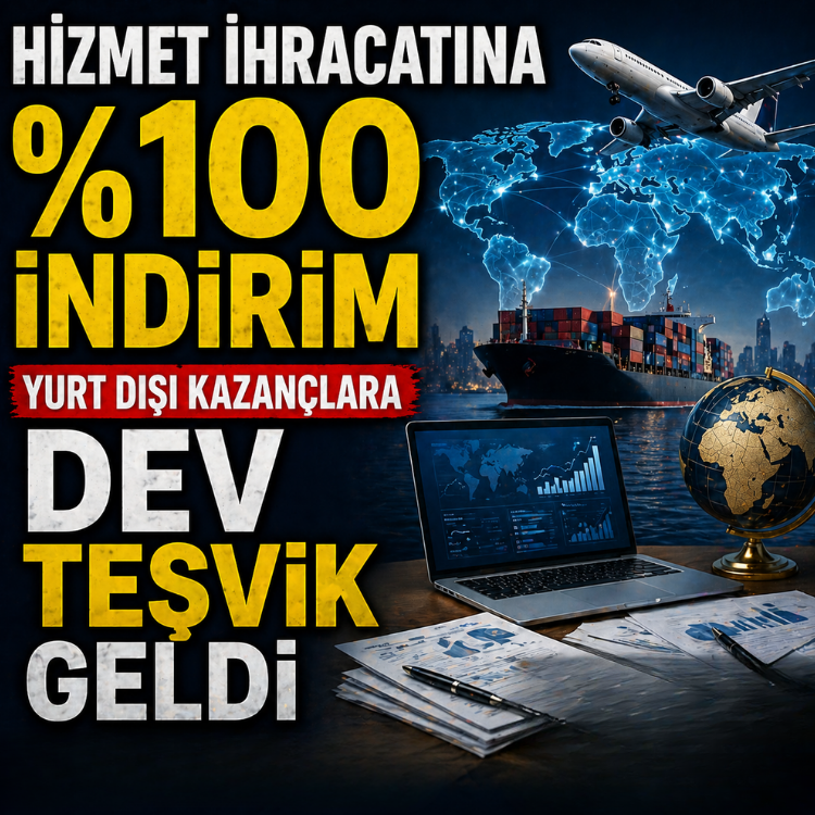 Hizmet ihracatına %100 indirim, yurt dışı kazançlara dev teşvik geldi